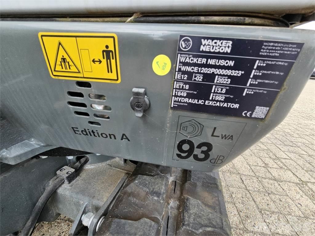Wacker ET 18 Mini ekskavatörler, 7 tona dek