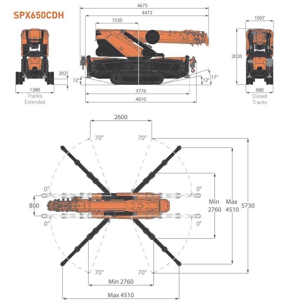 Jekko SPX650CDH Mini vinçler