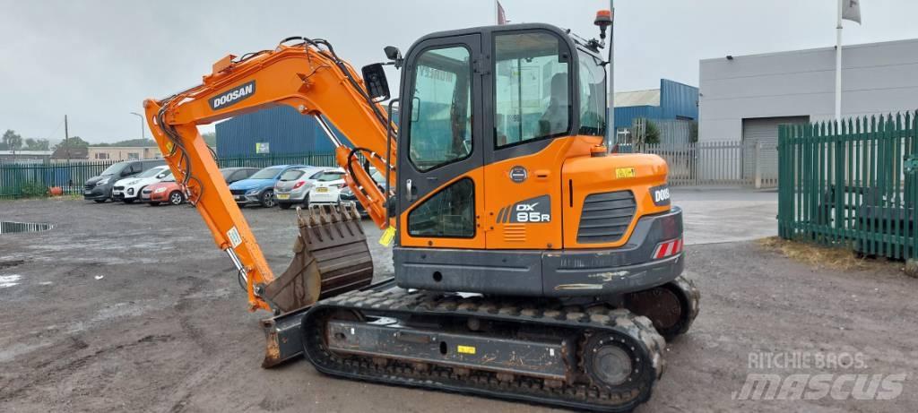 Doosan DX85-3 Mini ekskavatörler, 7 tona dek