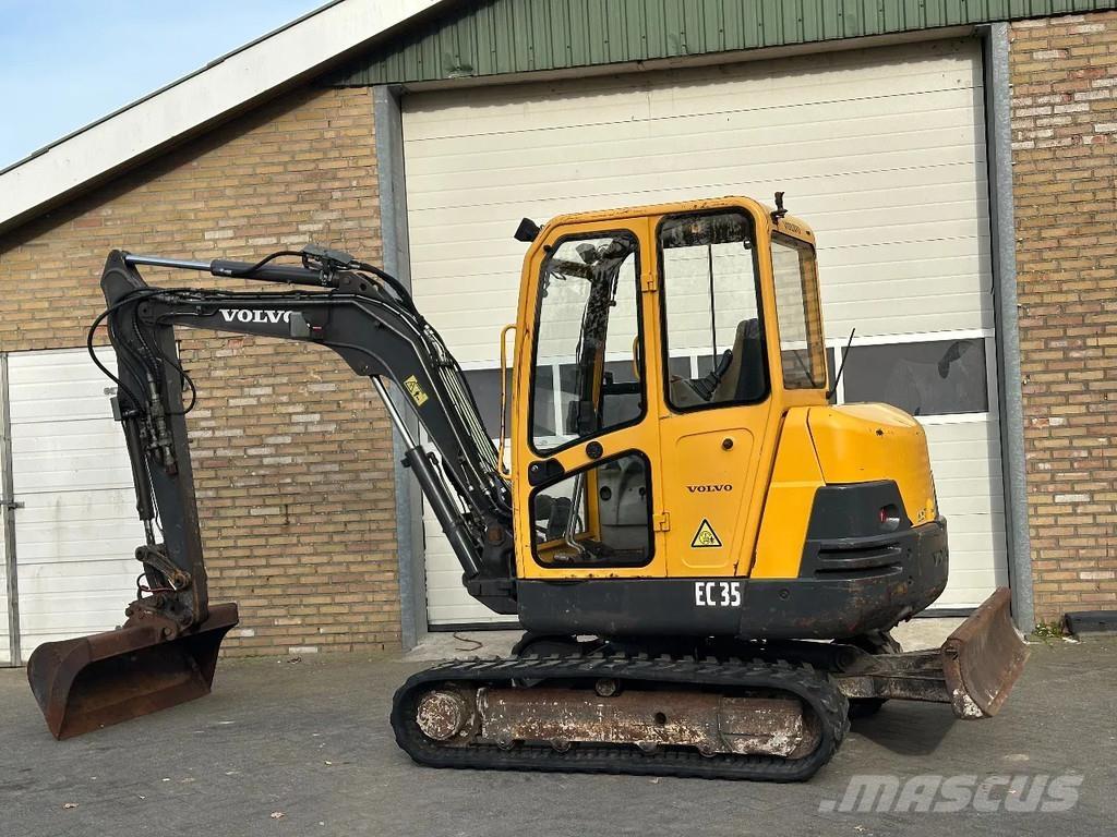 Volvo EC35 Mini ekskavatörler, 7 tona dek