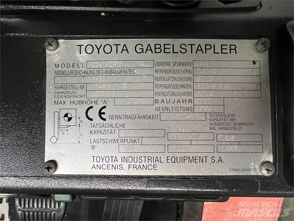 Toyota 02-7FDF15 Dizel forkliftler