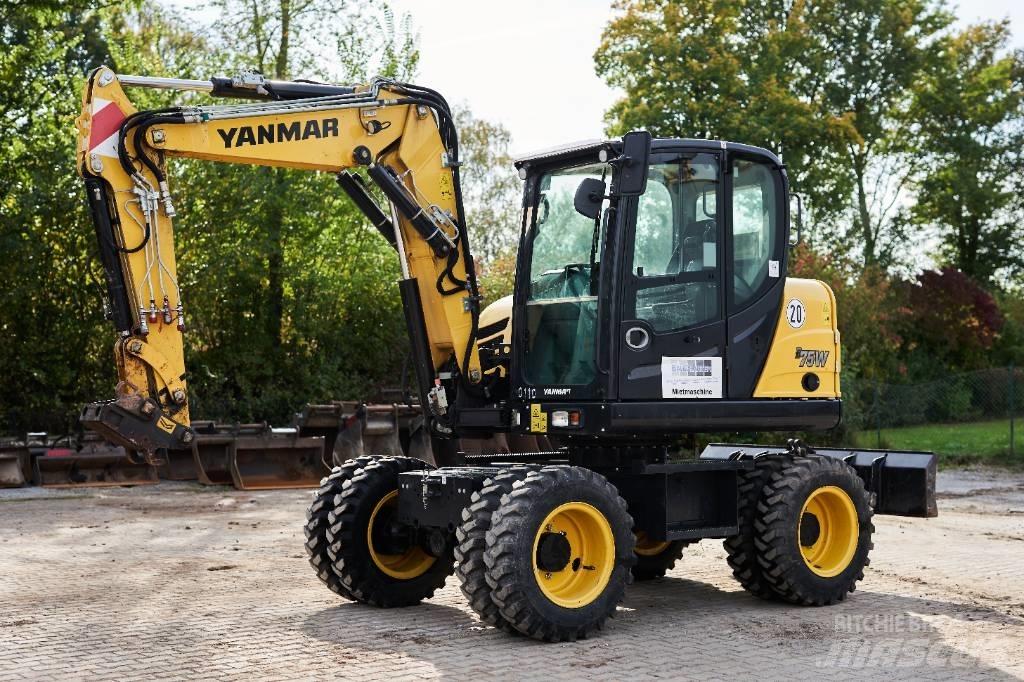 Yanmar B 75 W Lastik tekerli ekskavatörler