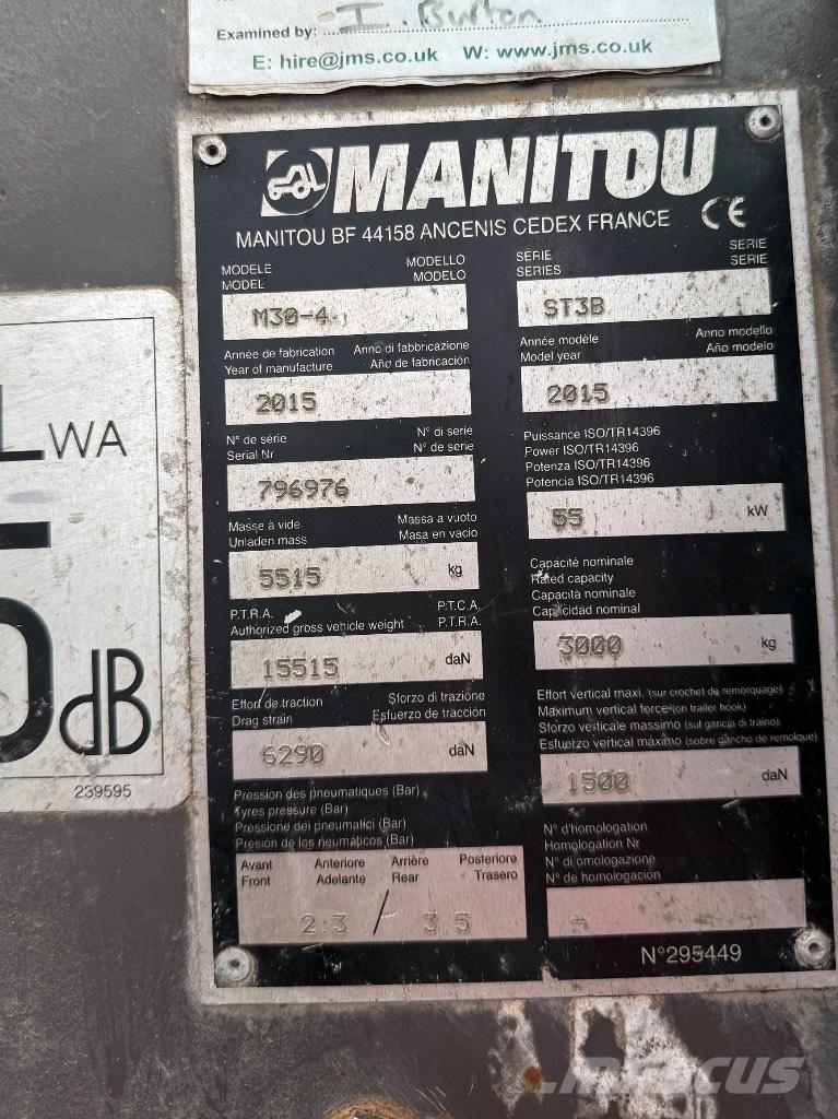 Manitou M30-4 ST3B Teleskopik yükleyiciler