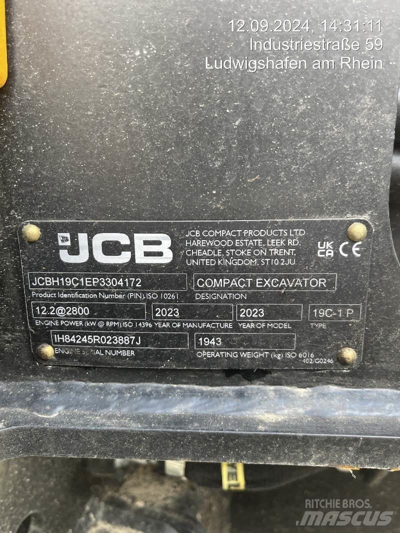 JCB 19C-1 Mini ekskavatörler, 7 tona dek