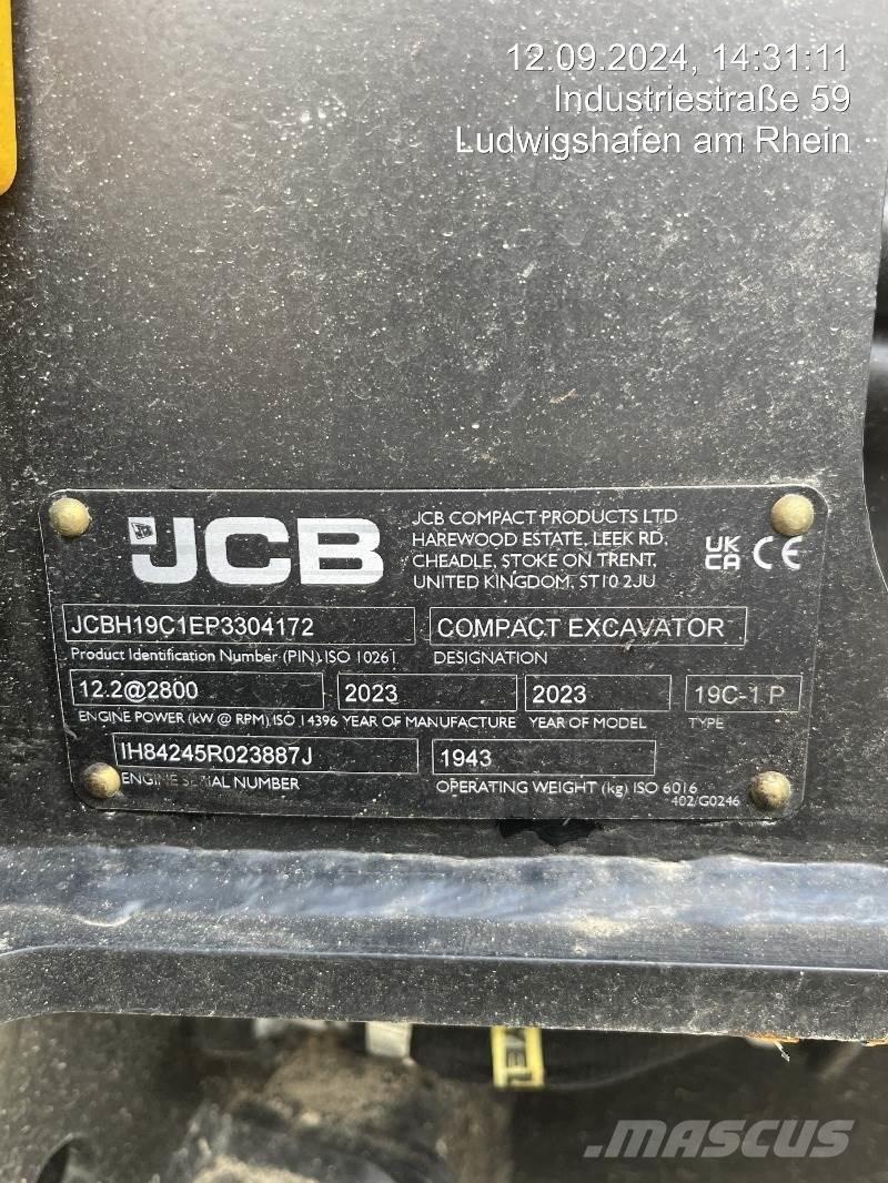 JCB 19C-1 Mini ekskavatörler, 7 tona dek