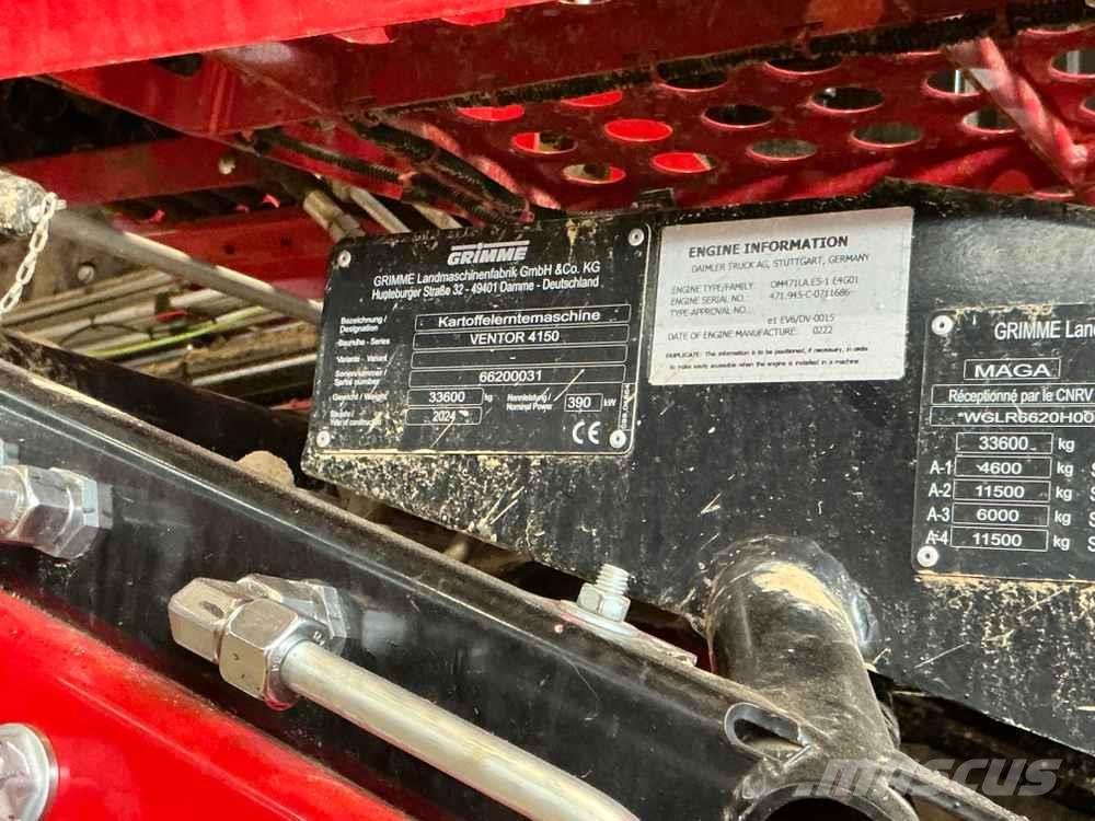 Grimme VENTOR 4150 Patates hasat makinalari