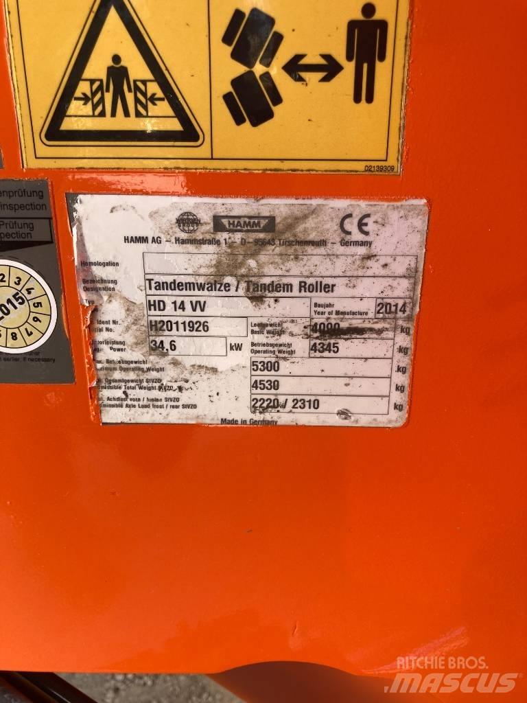 Hamm HD 14 VV Çift tamburlu silindirler
