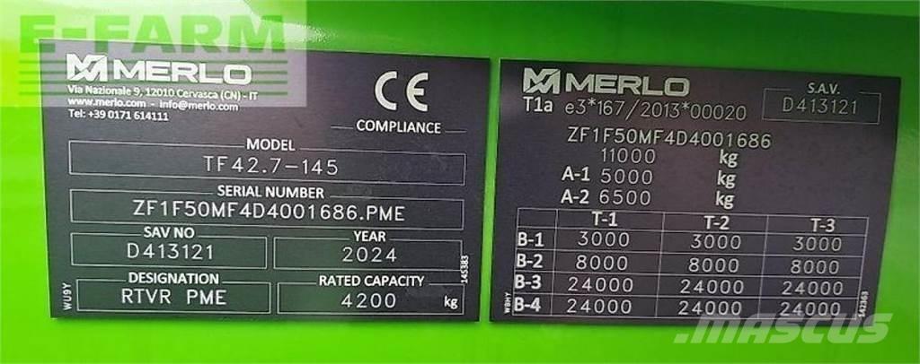 Merlo tf 42.7 - 145 Tarimsal teleskopik yükleyiciler