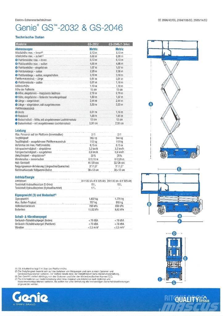 Genie GS 2032 Makasli platformlar
