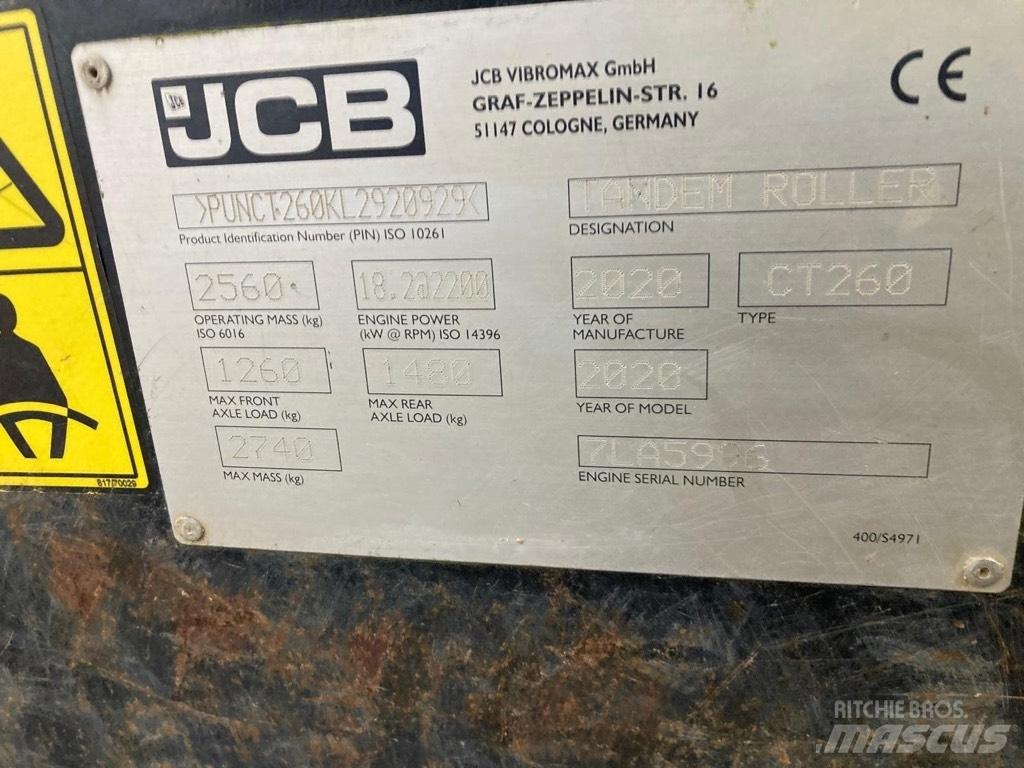 JCB CT 260-120 Çift tamburlu silindirler