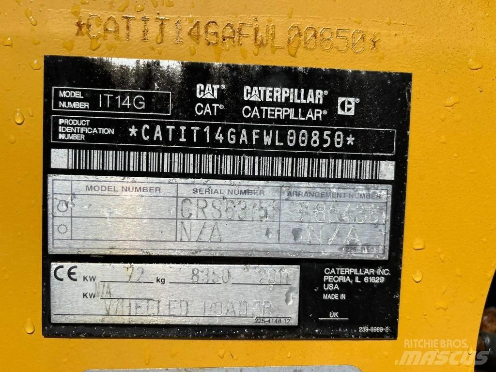 CAT IT 14 G Tekerlekli yükleyiciler