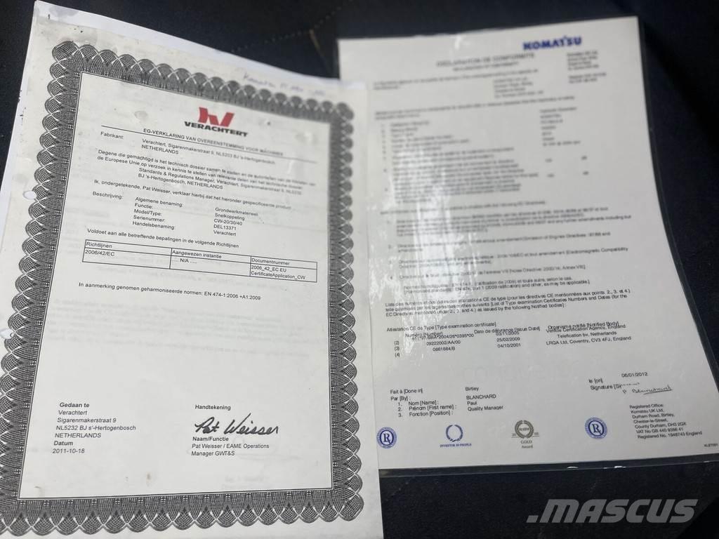 Komatsu PC190 Paletli ekskavatörler