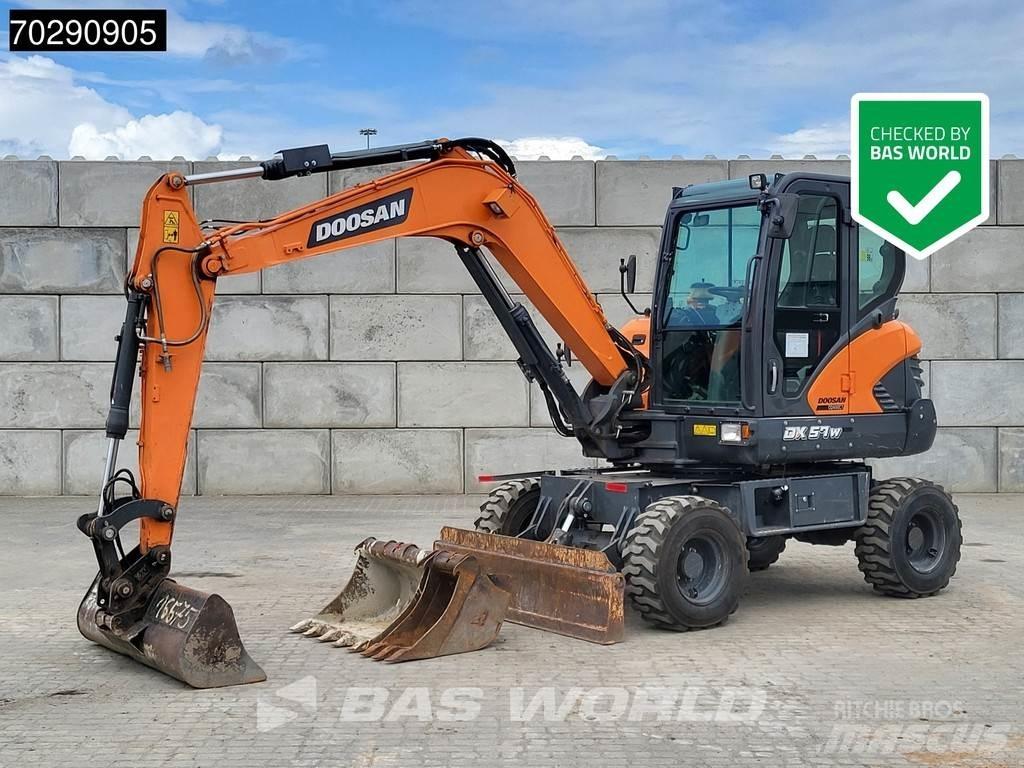 Doosan DX57W-7 Lastik tekerli ekskavatörler