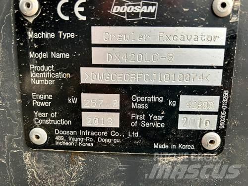 Doosan DX420LC-5 Paletli ekskavatörler