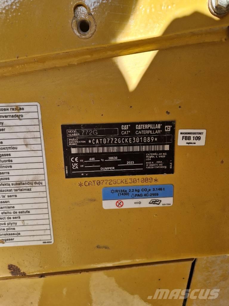CAT 772 G Yol disi kaya kamyonu