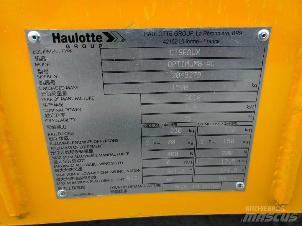 Haulotte OPTIMUM 8 Makasli platformlar