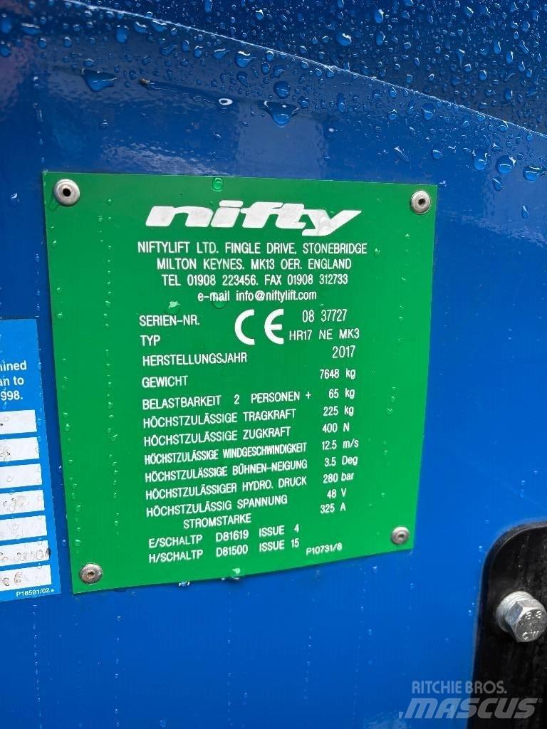 Niftylift HR 17 Körüklü personel platformları
