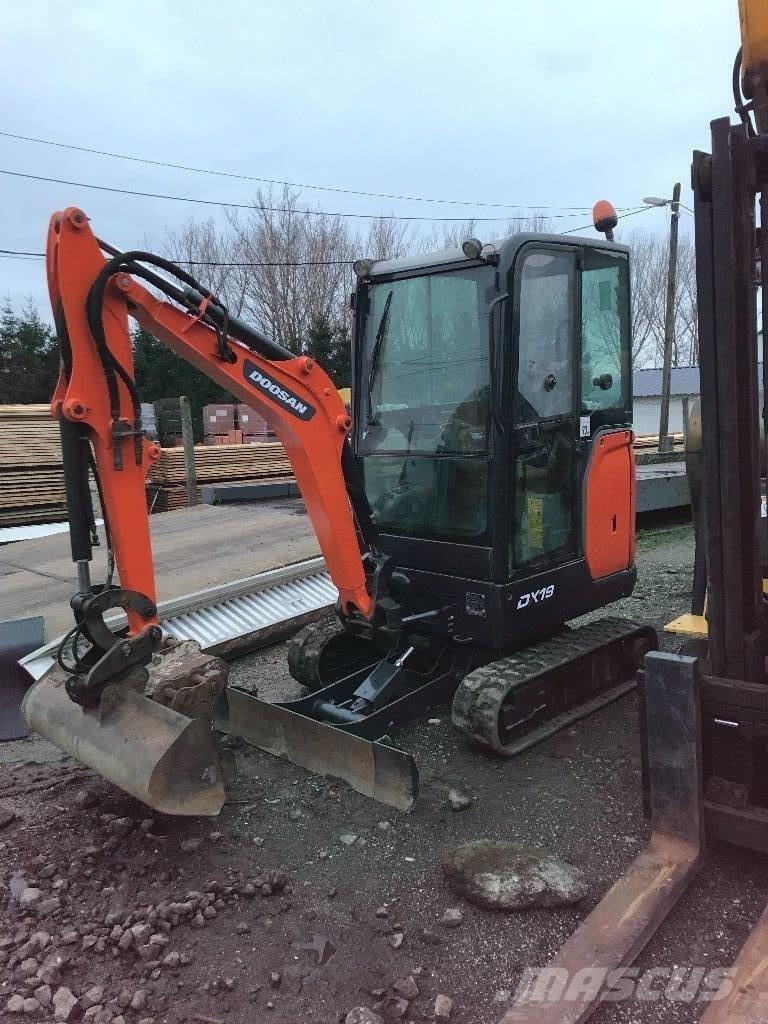 Doosan DX 19 Mini ekskavatörler, 7 tona dek