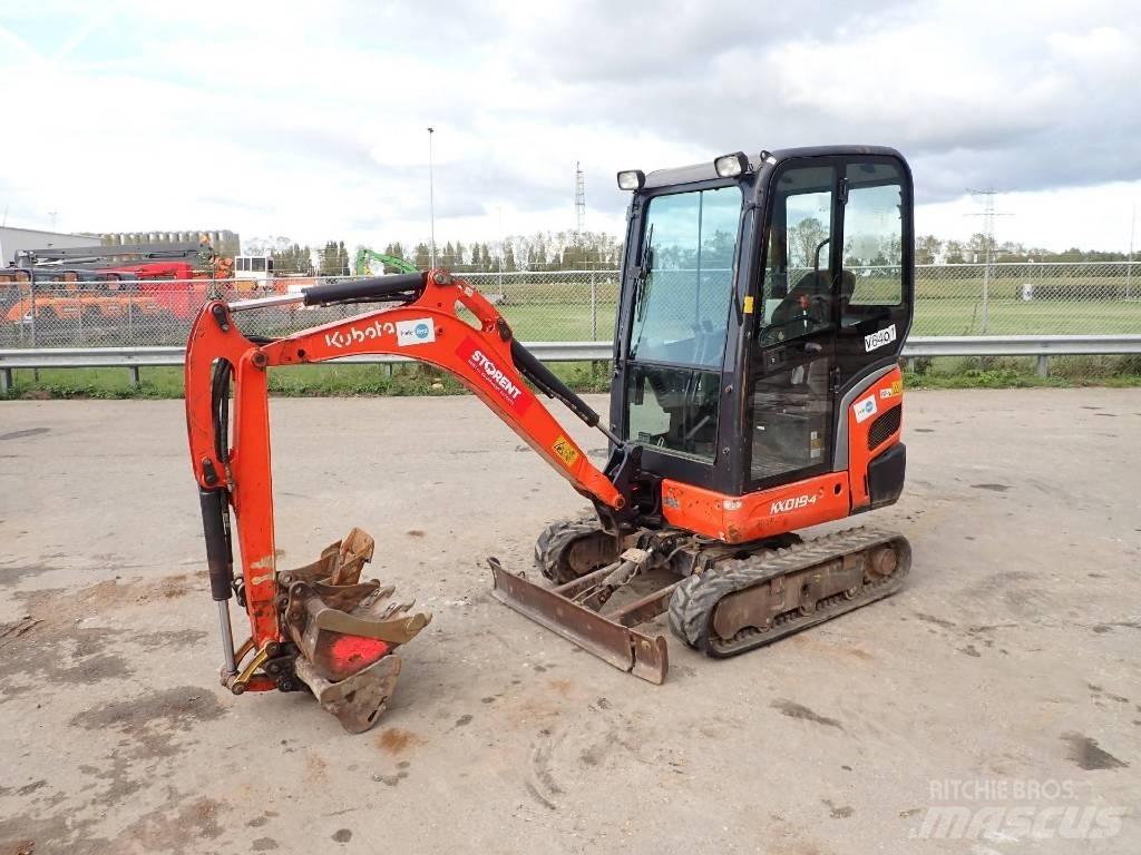 Kubota KX 019-4 Mini ekskavatörler, 7 tona dek