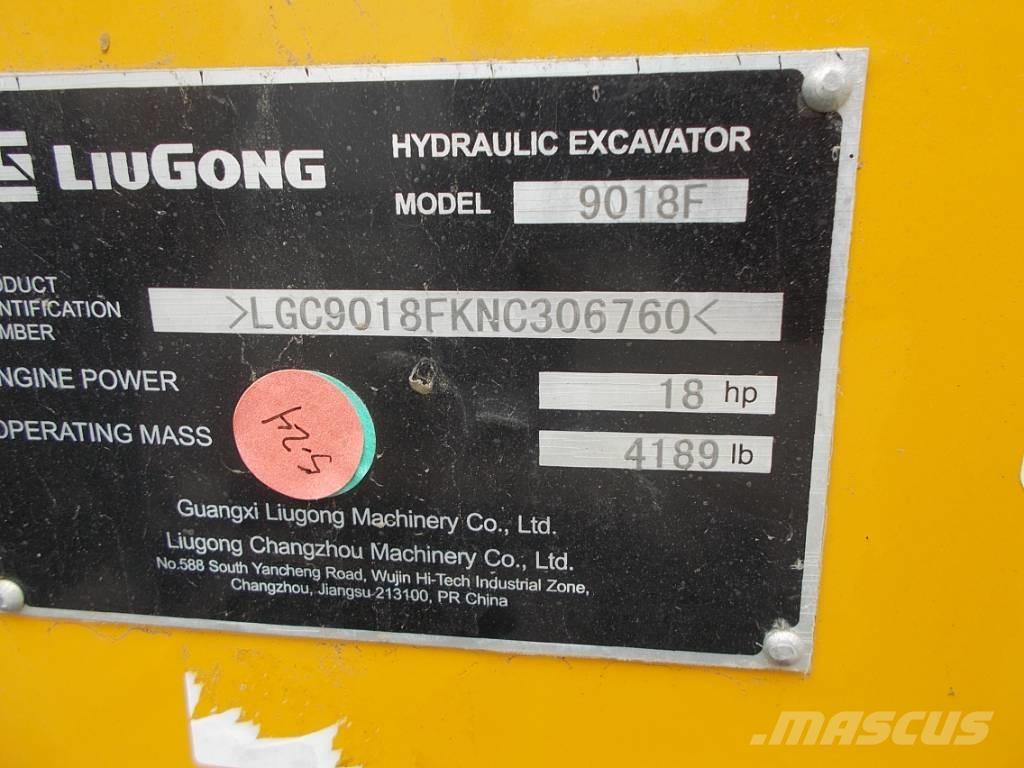 LiuGong 9018 F Mini ekskavatörler, 7 tona dek