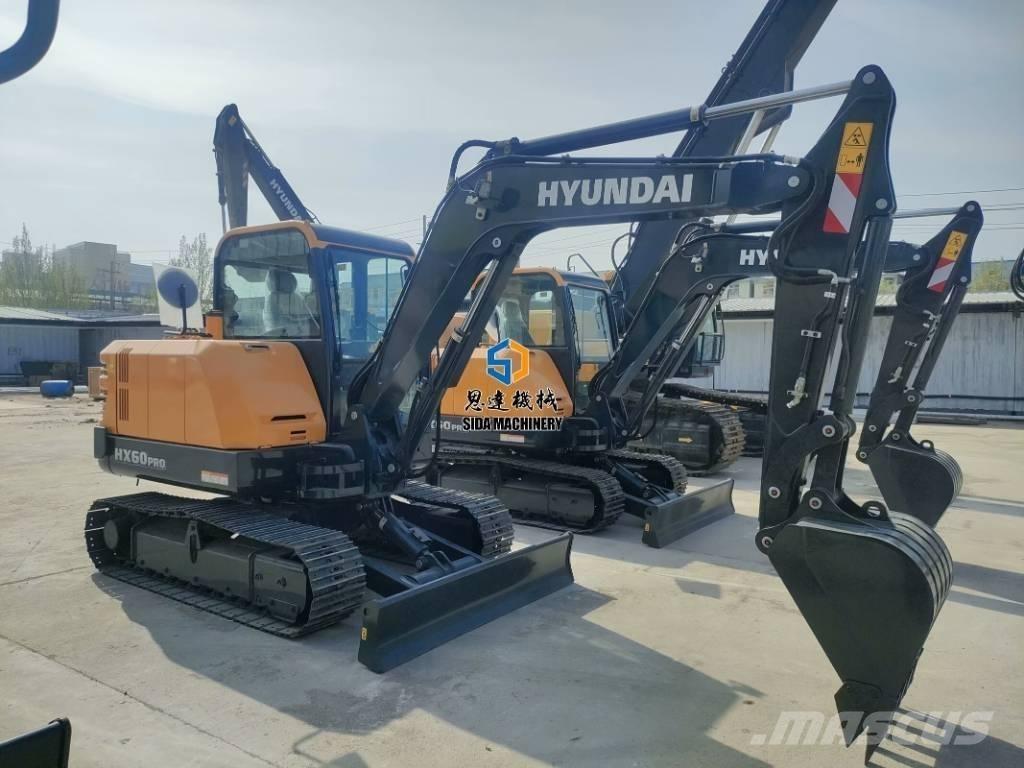Hyundai HX60Pro Mini ekskavatörler, 7 tona dek