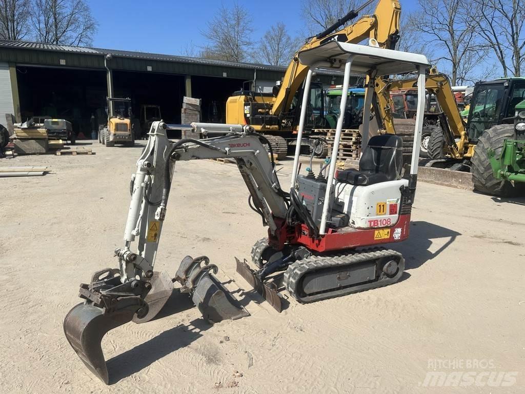 Takeuchi TB108 Mini ekskavatörler, 7 tona dek