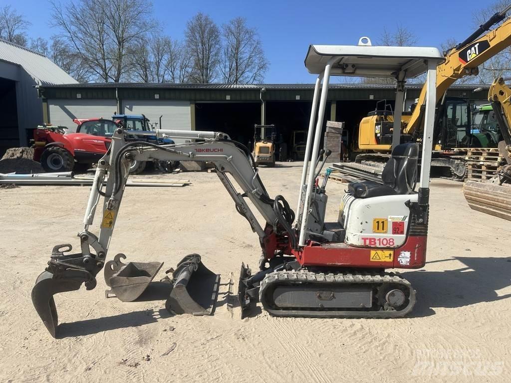 Takeuchi TB108 Mini ekskavatörler, 7 tona dek