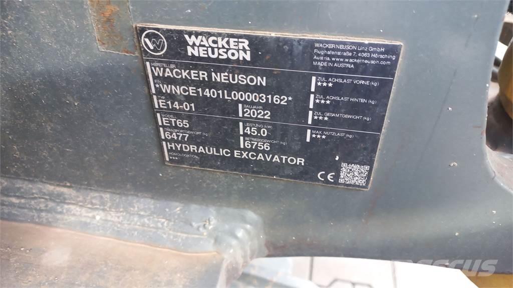 Wacker Neuson ET65 Paletli ekskavatörler