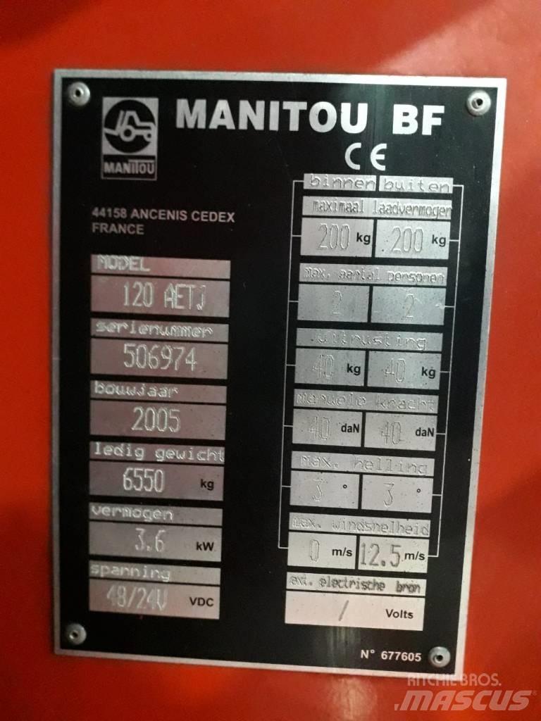 Manitou 120 AETJ Körüklü personel platformları