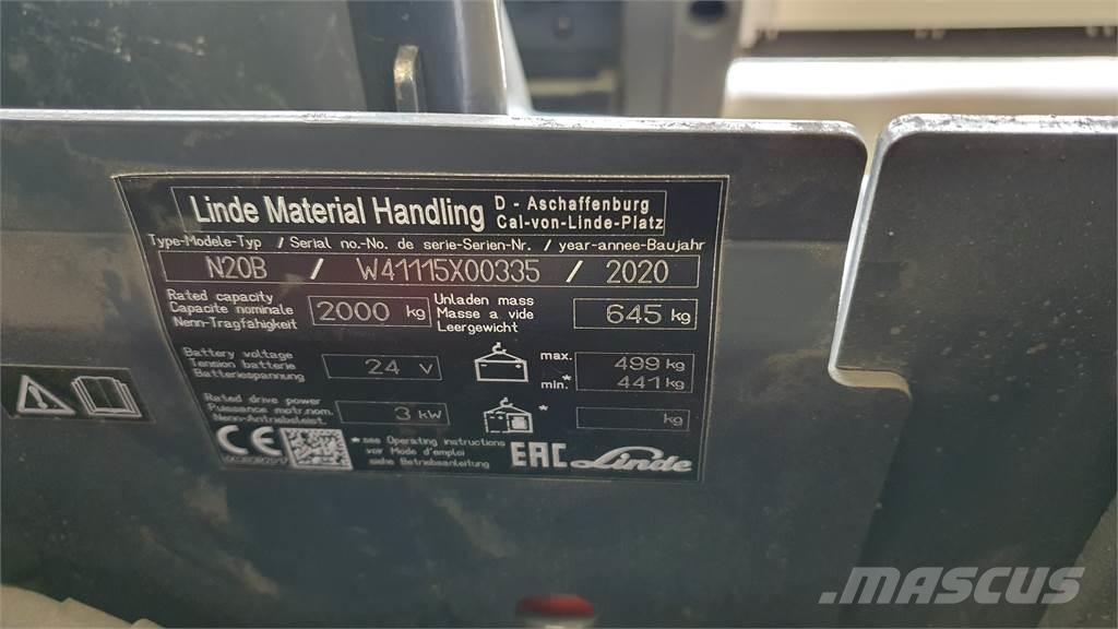 Linde N20B Düsük seviye siparis toplayici