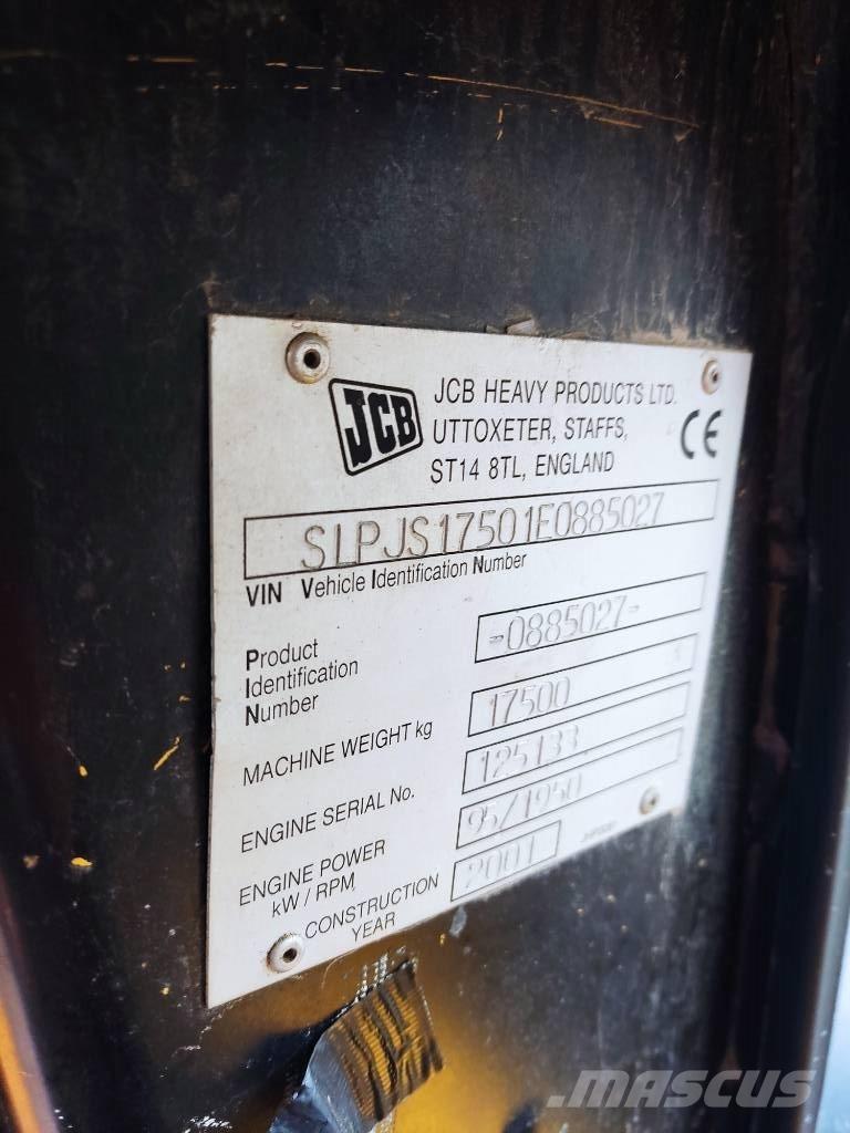 JCB JS 175 W Lastik tekerli ekskavatörler