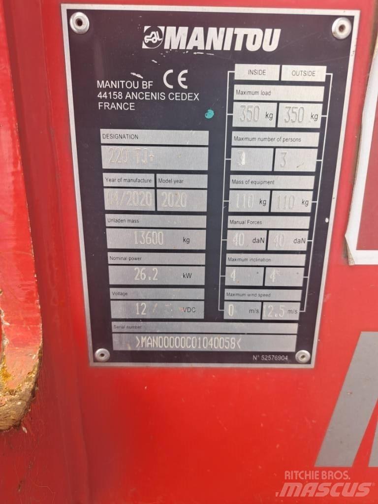 Manitou 220TJ Teleskopik personel platformları
