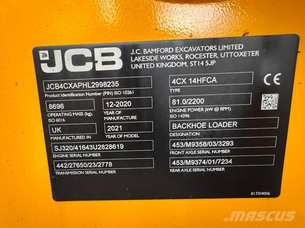 JCB 4 CX 14 Kazıcı yükleyiciler - beko loder