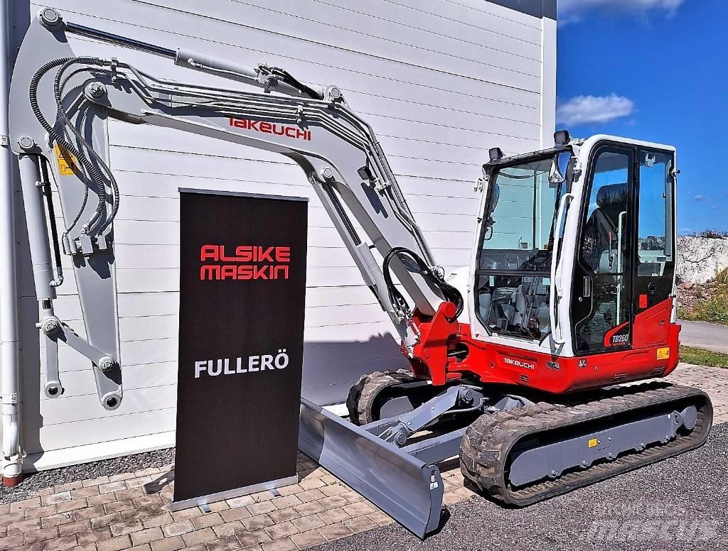 Takeuchi TB260 Mini ekskavatörler, 7 tona dek