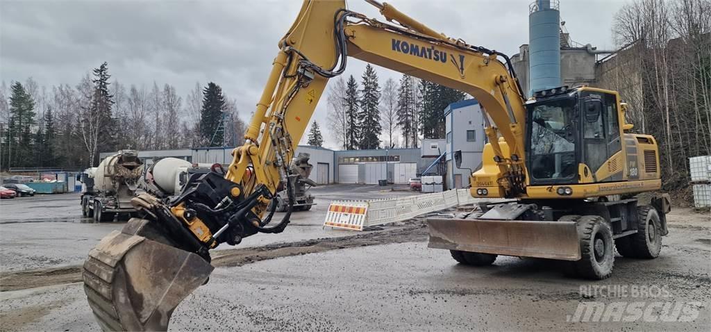 Komatsu PW180-11 Lastik tekerli ekskavatörler