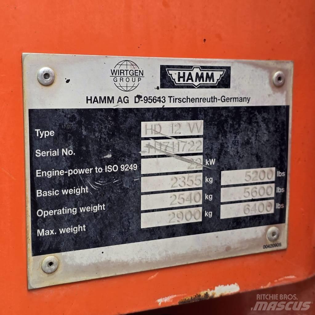 Hamm HD 12 VV Çift tamburlu silindirler