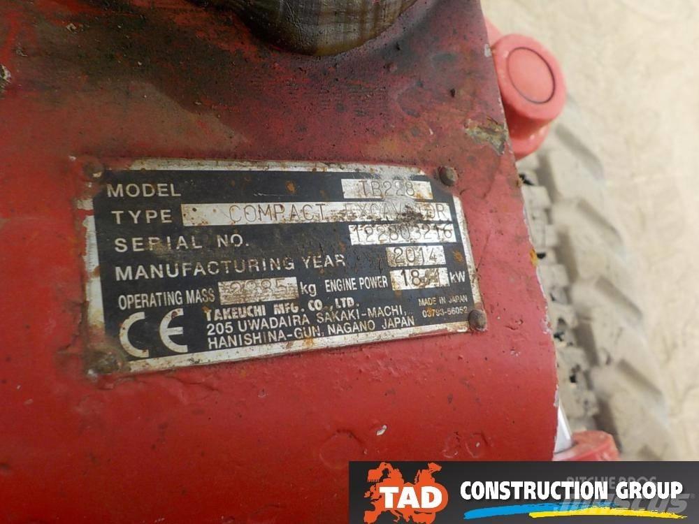 Takeuchi TB228 Mini ekskavatörler, 7 tona dek