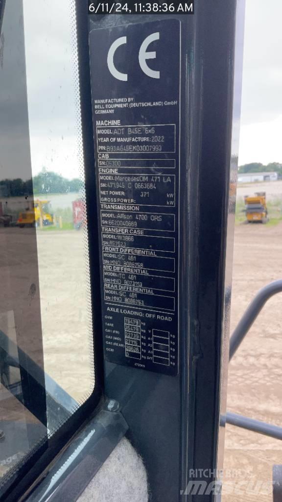 Bell B45E Belden kirma kaya kamyonu