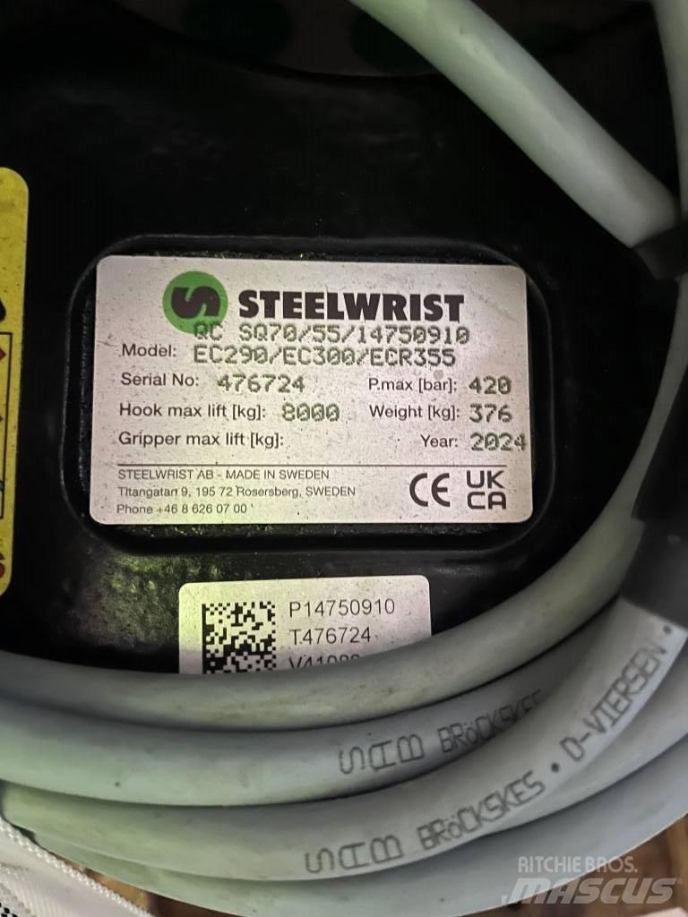 Steelwrist S70 Quick connectors
