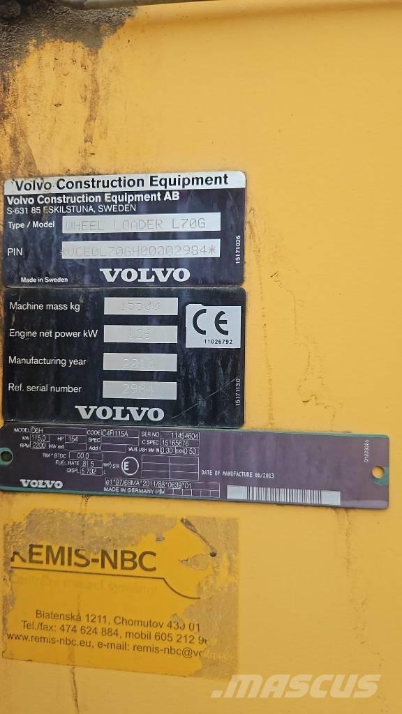 Volvo L 70 G Tekerlekli yükleyiciler