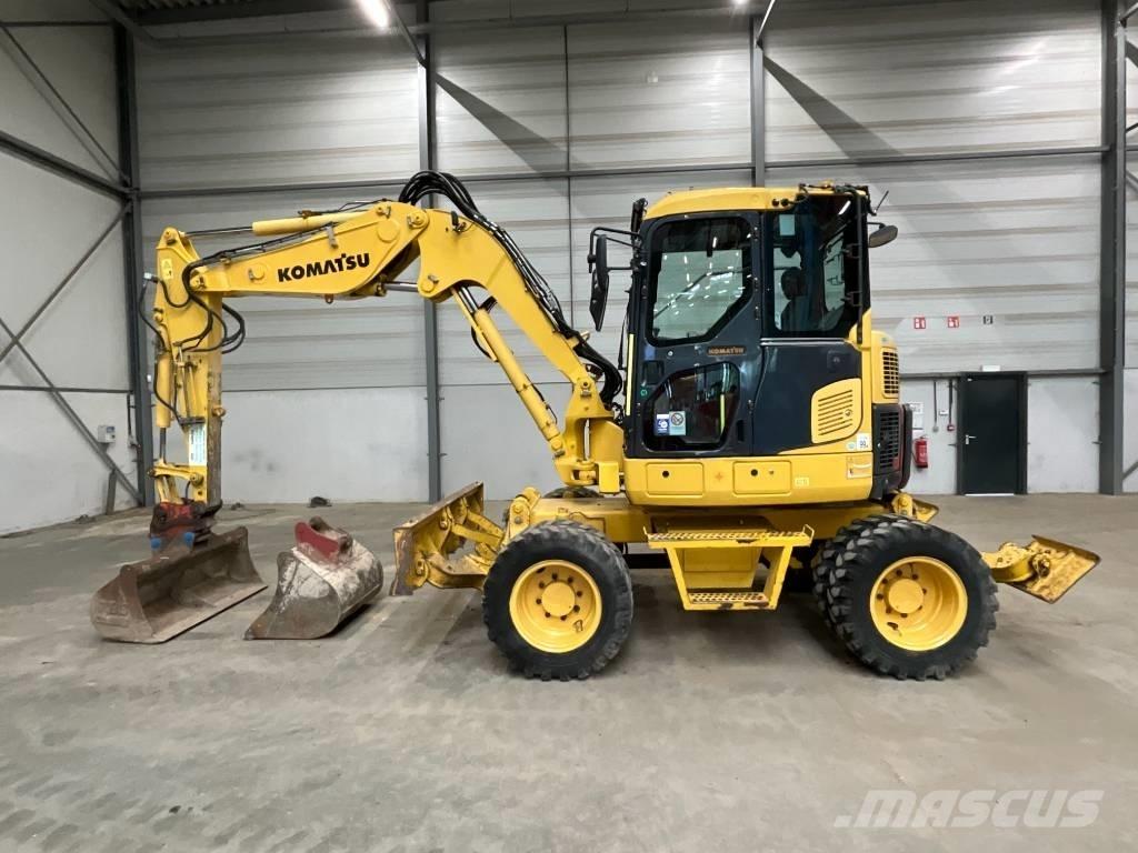Komatsu PW 98 MR-8 Lastik tekerli ekskavatörler