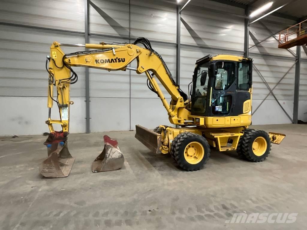 Komatsu PW 98 MR-8 Lastik tekerli ekskavatörler