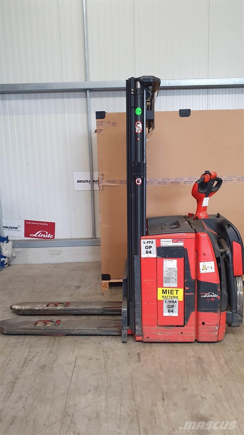 Linde L16AP Yaya kumandali istif makinasi