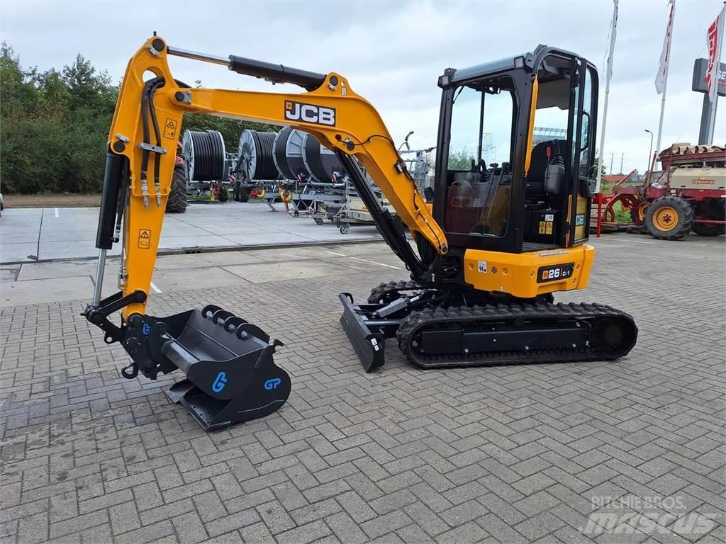 JCB 26C-1 Mini ekskavatörler, 7 tona dek