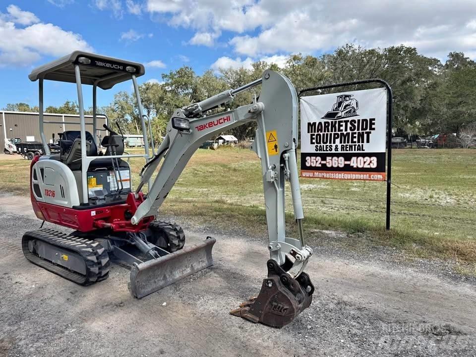 Takeuchi TB 216 Mini ekskavatörler, 7 tona dek