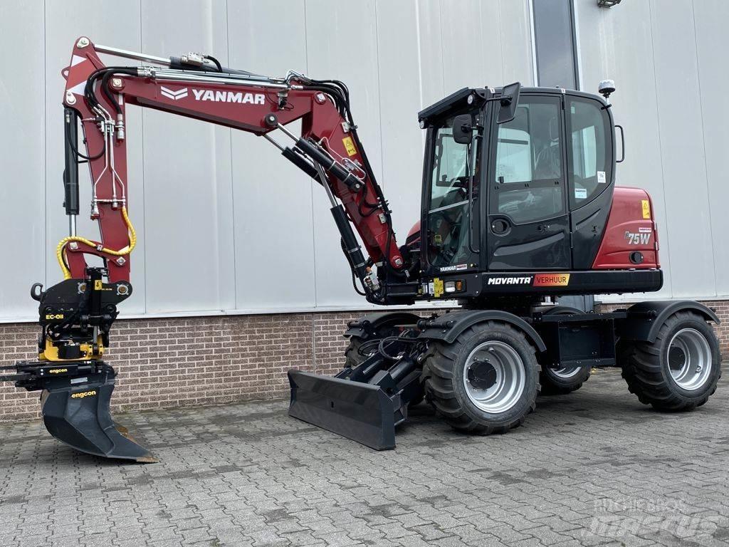 Yanmar B75W Lastik tekerli ekskavatörler