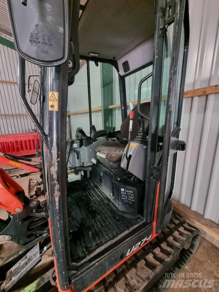 Kubota U 27-4 Mini ekskavatörler, 7 tona dek