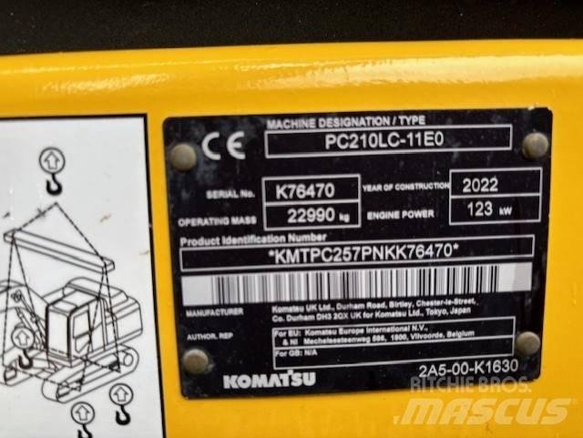 Komatsu PC 210 LC-11 Paletli ekskavatörler