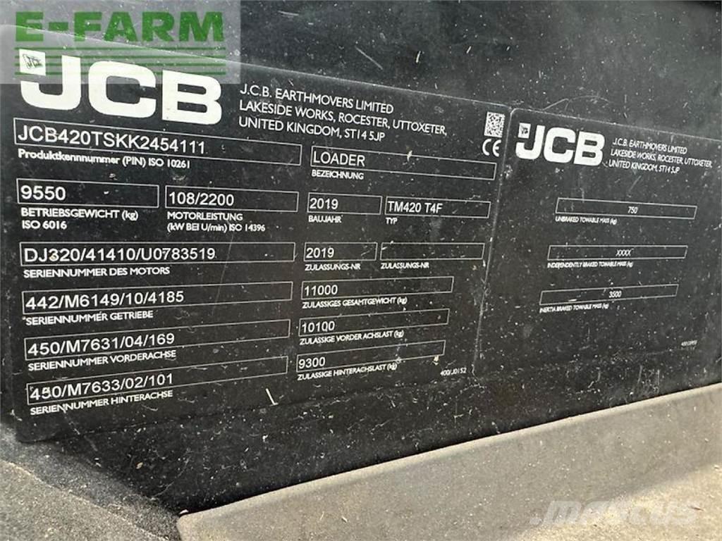 JCB tm 420 Tarimsal teleskopik yükleyiciler