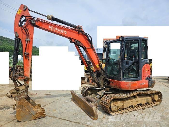Kubota KX 57 Mini ekskavatörler, 7 tona dek
